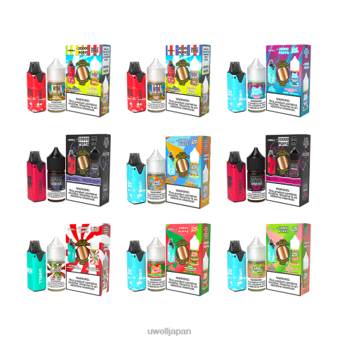 UWELL V6 使い捨てデバイス + パパの蒸気 30ml ジュース - コラボバンドル | UWELL Shop clr：レッド/flv：フォービデントベリー 48mg J0X2T208